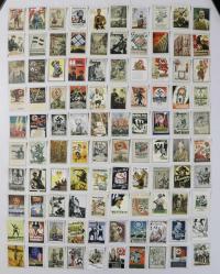 100 Çeşit Yeni Basım Almanya Reich Dönemi Propaganda Vinyetleri, 3x4 cm