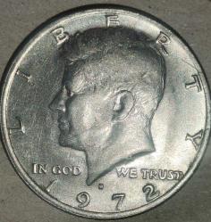 AMERİKA 1972  HALF DOLAR (YARIM DOLAR)