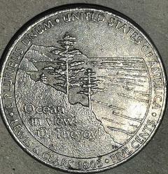 AMERİKA 2005 P  5 CENT HATIRA Lewis ve Clark Expedition'ın 200. Yıldönümü - Okyanus Manzarası