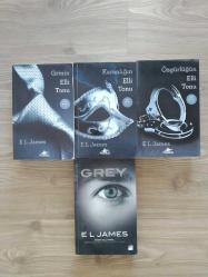 E L JAMES KİTAPLARI 1. KİTAP GRİNİN ELLİ TONU - 2. KİTAP KARANLIĞIN ELLİ TONU - 3. KİTAP ÖZGÜRLÜĞÜN ELLİ TONU - 4. KİTAP GREY ( 4 KİTAP TAKIM )
