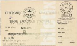 Efemera - FENERBAHÇE - GENÇLERBİRLİĞİ FUTBOL MAÇ BİLETİ - 17 MART 2004 - kitantik - kitaLog