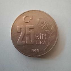 Türkiye / 25 Bin Lira / 1996 - Lütfen açıklamayı okuyunuz*