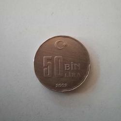 Türkiye / 50 Bin Lira / 2002 - Lütfen açıklamayı okuyunuz*