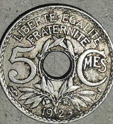 LOT.2 » FRANSA 1923  5  CENTIMES