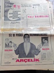 Hürriyet Gazetesi - 4 Şubat 1967 - İzmir Canavarı - Türk Kızına Almanya'da Yapılan Feci İşkence İnfial Uyandırdı - Alman Basını Olayı Böyle Verdi - İçişleri Bakanı Faruk Sükan Aşırı Sola Karşı Kesin Tedbirler Alınacaktır - Anarşistlerin Bir Kısmı Kan Dökerek İhtilal Yapmak İsteyen Mao'culardır - Trabzon Of Göksel Köyünde 100 Köylüden Altı Gündür Haber Yok - 4 Ay Önce Türkiye'ye Gelen Sovyet Vatandaşı Agayef Yeşilköy'den Rusya'ya Posta Edildi - Yeşil Çiçek Aşk Ve Macera Romanı Çizen Faruk Geç - Bizimkiler Yazan Kemal Bisalman Çizen Sezgin Burak - Avrupa Kupası Maçı Bugün Ali Sami Yen'de 14.30 da Türkiye İspanya İle Karşılaşıyor - Milli Takım Oyuncuları Fotoğraf - İspanya Futbol Federasyonu Genel Sekreteri Andre Ramirez Türklerden Çekiniyoruz - Arçelik Reklamı - Mimar Sinan Tarafından Yapılan Su Kemeri Fotoğraf - Kader Çizgisi His Romanı Yazan Lewis Cox Yazı Dizisi - İnci Birol Galatasaray Hisar Pavyonunda - Hacı Ömer Sabancı Mevlüt İlanı - Rejisör Eliaçık Kazankaya Fatma Girik