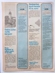 1906 = ( Temmuz-Ağustos-Eylül-Ekim ) - Grand-Prix otomobil yarışının ilki yapıldı • Panama kanalı kademeli yapılacak • Rus Başbakanı Duma Meclisi'ni dağıttı • Galata surları tarihe karışıyor • Danimarka'lı mucit 42 m. uçtu ( Çift taraflı ) ~ Ebat : 19 X 25