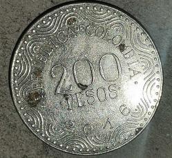 KOLOMBİYA  2016   200 PESOS