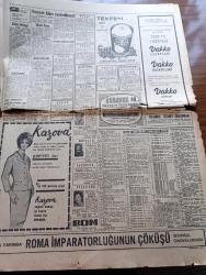 Hürriyet Gazetesi - 21 Aralık 1965 - Gençlik Kıbrıs İçin Miting Yaptı - Onbinlerce Genç Tek Kalp Halinde Haykırdı Ve İstanbul Dün Ordu Kıbrıs'a Sesleri İle İnledi - Gençler Hürriyet Meydanında Fotoğraf -  Süleyman Demirel Kıbrıs Kaybedilmiş Değildir Dedi - Kanlı Kıbrıs Hadiselerinin 2. Yıldönümü - Dışişleri Bakanı İhsan Sabri Çağlayangil Karar Bize Bir Şey Kaybettirmedi - Şinasi Osma Bir Harbi Göze Aldığımızı İlan Edelim Dedi - TPAO Ziraat Bankası Sümerbank Ve Etibank Genel Müdürleri Değişti - Büyükada'da Şifalı Bir Su Kuyusu Meydana Çıkarıldı - Gökler Hakimi Gordon Çizgi Roman  - Kader Çizgisi His Romanı Yazan Lewis Cox Yazı Dizisi - Resmi Sinemaskop Budha - Avrupa'yı Yerinden Oynatan Sesler Röportaj Sezen Cumhur Önal Yazı Dizisi - Stadlarda Asayiş Yine Bozuldu - İstanbul Emniyet Müdürü Hayrettin Nakipoğlu Gerekirse Cop Kullanırız - Hakem Ogün Altıparmak'ı Yine De Sahadan Attı - Hafız Erol Fenerbahçeli Oyuncuları Maçtan Önce Okudu Ama - Can Bartu Sakat - Fatoş Çizgi Roman