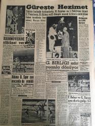 YENİ SABAH GAZETESİ 5 HAZİRAN 1961 YIL :24 SAYI :7982---İki lider Laos işinde anlaştı --Kurdaş Para basmak dert yaratır diyor ---Ticaret Bakanı buğday zamlarını dün açıkladı --760 Pamuk ekicisi mahkemeye verildi ---K.Satır ,iki -üç sene kemerleri sıkacağız dedi ---Hanımefendi haltetmiş :Siyavuşgil --Hal Müdürü 23 manavı dün mahkemeye verdi ---Radyo Programları ---Arap Birliği Yasasının Tadili istendi ---Cezayir  de dün de üç plastik  bomba patladı --İsrail ordusunda ki güzeller ---Kemal Satır dün 2-3 sene kemerleri sıkacağız dedi ---Güreşte Hezimet --Hannover de sükunet var --Adana D.Spor son maçında da yenildi --G.Birliği sıfır  puanla dönüyor --Fenerbahçe ve Galatasaray aynı skorla galip :5 -1--- Çalışma Bakanı tenkid edildi ---Bu yıl mahsul durumu iyi --Dünya Bankası 20 milyon dolar kredi teklif etti --Viyana mülakatı dün akşam nihayete erdi --Kadın kıyafetine girip hücum ettiler --Rusya Kübalı işçileri davet ediyor --Traktör devrildi 2 kişi öldü --Denizaltında petrol aranıyor ---