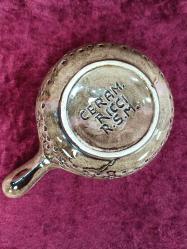 VINTAGE EL YAPIMI MİNELİ PİSA KULESİ KABARTMA TASVİRLİ İMZALI SERAMİK KÜL TABLASI