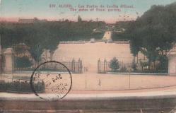 1932 YILI CEZAYİR DEN KADIKÖY İSTANBUL A GÖNDERİLMİŞ KARTPOSTAL  - ESSAİ BAHÇELERİ GİRİŞİ GÖRSELLİ