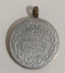 Abdülhamid 1293/11 Gümüş 5 kuruş kulplu