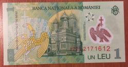 ROMANYA 1 LEU  2018  ÇİL POLİMER  PARA