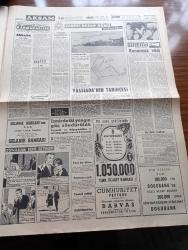 Akşam Gazetesi - 8 Ekim 1960 - Türk İş Adamları Rusya'ya Gidiyor - Yüksek Adalet Divanı Tebliğ Yayınladı - Duruşmalarda Bulunacak Kimseleri Yassıada'ya Götürüp Getiricek Olan Fenerbahçe Vapuru Hazırlandı - Kruşçef İktisadi Yardım Teklifi Etti - Yassıada Duruşmalarına Cuma Sabahı Başlanıyor - Topkapı Olaylarından 60 Kişi Yargılanacak - Düşükler Yassıada'da - Milli Birlik Komitesi Üyesi Muzaffer Özdağ Demokrasiye Giderken Babıaliden De Geçeceğiz - Kızkulesi Kahramanı Çizen Suat Yalaz - 93 İhtilali Yazan Abdullah Ziya Kozanoğlu Yazı Dizisi -Kalkınmanın Beyni Yazan Müşerref Hekimoğlu Köşe Yazısı - Günahım Seni Sevmek Aşk Ve His Romanı Resimleyen Remzi - Yassıada'da Davetlilerin İstirahat Yemek Ve Kötü Hava Şartlarında Geceleyin İskan Durumu -  Sinema Yazan Erdoğan Tokatlı - Geyşa'nın Hatıra Defteri Yazan Kimiko Omura Yazı Dizisi - Bugünkü Falınız  - Bize Barbaroslu Derler Yazan Çizen Ratip Tahir Burak - Muhterem Özyurt Futbol Federasyonu Başkanı Oldu - Yüzmede 3 Rekor - Doğan Koloğlu