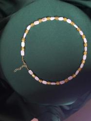 Altın Hematitli Sedef Kolye