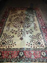 18567-ANTİKA ESKİLERDEN EL DOKUMA ISPARTA HALISI