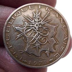 1978 FRANSA 10 FRANK ENDÜSTRİYEL METROPOL HARİTASI İBARELİ ORİJİNAL MADENİ PARASI 2YYY1AA NADİR