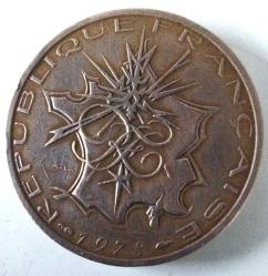 1978 FRANSA 10 FRANK ENDÜSTRİYEL METROPOL HARİTASI İBARELİ ORİJİNAL MADENİ PARASI 2YYY1AA NADİR