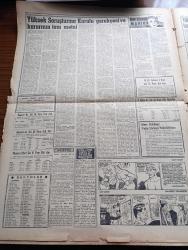 Vatan Gazetesi - 11 Ekim 1960 -  Halkı Silahlandıran Sanıklara Ait Kararname Yüksek Adalet Divanına Verildi - Celal Bayar Suçu Adnan Menderes'in Üzerine Attı - Yassıada'nın Eşiğinde Yazan Ahmet Emin Yalman - Adnan Menderes Silahlanma Konusunda Bu Halkı Seçime Hazırlamak İçin Alınmış Bir Tedbirdi Dedi - Ethem Menderes İfade Verdikten Sonra Fotoğraf - Celal Bayar'ın Eşi Cuma Günü Yassıada'ya Gidecek - Yeşilköy Havaalanında Turistik Lokantada 10 Kişi Zehirlendi - Ticaret Liseliler Dün Sessiz Yürüyüş Yaptılar - 6 7 Eylül Olayları Yazan Orhan Birgit Yazı Dizisi -  Taş Devri Çizen Mıstık - Seller Arka Girsin Artık Yazan Behçet Kemal Çağlar Köşe Yazısı - Emil Galip Sandalcı Köşe Yazısı - Hoş Memo Karikatür Çizen Al Capp - Tonton Agah Çizen Sade Yalçın - Stiv Roper Çizen Saunders Ve Waggon - Kır Çiçeği Marion Yazan Jean Martet Yazı Dizisi - Fenerbahçe İzmir Deplasmanına Gidecek - Basketbol Birinci Ligi Galatasaray Darüşşafaka Maçı İle Başlıyor - Asrın Davası Başlarken - Şemi Ergin Mektubu