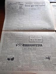 Cumhuriyet Gazetesi - 10 Temmuz 1950 - Vatandaşların Sevdiği Ve Saydığı Polis Yazan Abidin Daver Köşe Yazısı - Kore'de Komünistler İlerlemekte Devam Ediyor -  Basın Ve Af Tasarıları Bu Hafta Görüşülecek - Yeni Santraller Ve İstanbul'un Elektrik İşi - Pakistanlı General Mehmed Raza Yarın Gidiyor - Sendikalara Politika Girmeyecek - 3. Dünya Harbi Nasıl Olacak Yazan İngiliz Gizli İstihbarat Subaylarından Philip Reynolds Yazı Dizisi - İçişleri Bakanı Rükneddin Nasuhioğlu İstanbul'da - Kıbrıs'taki Kızıllar Ayaklanmaya Çağrıldı - Profesör Nimbüs'ün Maceraları Çizgi Roman - Posta Güvercini Yazan Kerime Nadir Yazı Dizisi - Üç Silahşörler Yazan Alexandre Dumas - Gül Kupası Atletizm Müsabakası - Kurtuluş Kulübünün Spor Şenlikleri - Türkiye Bisiklet Birinciliği - Fenerbahçe Bursada Berabere Kaldı - İstanbul Ankara Radyosu Programı - Gillette - General Electric Buzdolabı - Singer Saat Mağazaları