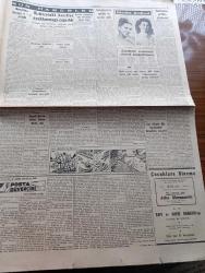 Cumhuriyet Gazetesi - 10 Temmuz 1950 - Vatandaşların Sevdiği Ve Saydığı Polis Yazan Abidin Daver Köşe Yazısı - Kore'de Komünistler İlerlemekte Devam Ediyor -  Basın Ve Af Tasarıları Bu Hafta Görüşülecek - Yeni Santraller Ve İstanbul'un Elektrik İşi - Pakistanlı General Mehmed Raza Yarın Gidiyor - Sendikalara Politika Girmeyecek - 3. Dünya Harbi Nasıl Olacak Yazan İngiliz Gizli İstihbarat Subaylarından Philip Reynolds Yazı Dizisi - İçişleri Bakanı Rükneddin Nasuhioğlu İstanbul'da - Kıbrıs'taki Kızıllar Ayaklanmaya Çağrıldı - Profesör Nimbüs'ün Maceraları Çizgi Roman - Posta Güvercini Yazan Kerime Nadir Yazı Dizisi - Üç Silahşörler Yazan Alexandre Dumas - Gül Kupası Atletizm Müsabakası - Kurtuluş Kulübünün Spor Şenlikleri - Türkiye Bisiklet Birinciliği - Fenerbahçe Bursada Berabere Kaldı - İstanbul Ankara Radyosu Programı - Gillette - General Electric Buzdolabı - Singer Saat Mağazaları