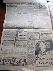 Cumhuriyet Gazetesi - 15 Şubat 1951 - Bilim Ve Politika Yazan Nadir Nadi Köşe Yazısı - Amerikan Elçileri Akdenizin Müdafaası İşini Ele Alacaklar - Bütçe Komisyonunun Hükümetten Dilekleri - Ortaşarkın En Büyük Hava Limanı Türkiye'de Olacak - İdil Biret'in Paris'te İlk Umumi Konseri - Kore'de Savaşlar - Tanınmış Film Rejisörü Faruk Kenç'inb Başına Gelenler - Kore Yaralılarına Gazetemiz Vasıtasıyla Yollanan Yemişler Fotoğraf - Beyaz Ruslar Kızıllaşıyor Mu Yazan Mirza Bala Köşe Yazısı - Latin Amerika İntibaları Yazan Fuad Carım Yazı Dizisi - Bahar Yazdan Sonra Gelir Nakleden Vahdet Gültekin - Köy Enstitüleri Öğretmen Okulu Haline Getirilecek - Amerika İspanya'ya Ödünç Para Verdi - Masonluğun Yasak Edilmesine Dair Teklif Reddedildi - Kadın Gazeteci Lil'in Maceraları Çizgi Roman - Bu Akşam Yapılacak Boks Karşılaşmaları - Bu Hafta Yapılacak Basketbol Ve Voleybol Maçları - Samsun'da Ziraat Koleji Kurulacak - İstanbul Ankara Radyosu Programı - Siera Radyoları - Mazon Meyva Tuzu - Pa Ro Mama