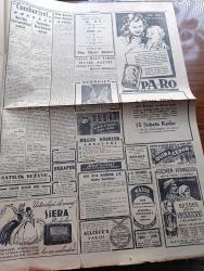 Cumhuriyet Gazetesi - 15 Şubat 1951 - Bilim Ve Politika Yazan Nadir Nadi Köşe Yazısı - Amerikan Elçileri Akdenizin Müdafaası İşini Ele Alacaklar - Bütçe Komisyonunun Hükümetten Dilekleri - Ortaşarkın En Büyük Hava Limanı Türkiye'de Olacak - İdil Biret'in Paris'te İlk Umumi Konseri - Kore'de Savaşlar - Tanınmış Film Rejisörü Faruk Kenç'inb Başına Gelenler - Kore Yaralılarına Gazetemiz Vasıtasıyla Yollanan Yemişler Fotoğraf - Beyaz Ruslar Kızıllaşıyor Mu Yazan Mirza Bala Köşe Yazısı - Latin Amerika İntibaları Yazan Fuad Carım Yazı Dizisi - Bahar Yazdan Sonra Gelir Nakleden Vahdet Gültekin - Köy Enstitüleri Öğretmen Okulu Haline Getirilecek - Amerika İspanya'ya Ödünç Para Verdi - Masonluğun Yasak Edilmesine Dair Teklif Reddedildi - Kadın Gazeteci Lil'in Maceraları Çizgi Roman - Bu Akşam Yapılacak Boks Karşılaşmaları - Bu Hafta Yapılacak Basketbol Ve Voleybol Maçları - Samsun'da Ziraat Koleji Kurulacak - İstanbul Ankara Radyosu Programı - Siera Radyoları - Mazon Meyva Tuzu - Pa Ro Mama