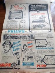 Cumhuriyet Gazetesi - 15 Şubat 1951 - Bilim Ve Politika Yazan Nadir Nadi Köşe Yazısı - Amerikan Elçileri Akdenizin Müdafaası İşini Ele Alacaklar - Bütçe Komisyonunun Hükümetten Dilekleri - Ortaşarkın En Büyük Hava Limanı Türkiye'de Olacak - İdil Biret'in Paris'te İlk Umumi Konseri - Kore'de Savaşlar - Tanınmış Film Rejisörü Faruk Kenç'inb Başına Gelenler - Kore Yaralılarına Gazetemiz Vasıtasıyla Yollanan Yemişler Fotoğraf - Beyaz Ruslar Kızıllaşıyor Mu Yazan Mirza Bala Köşe Yazısı - Latin Amerika İntibaları Yazan Fuad Carım Yazı Dizisi - Bahar Yazdan Sonra Gelir Nakleden Vahdet Gültekin - Köy Enstitüleri Öğretmen Okulu Haline Getirilecek - Amerika İspanya'ya Ödünç Para Verdi - Masonluğun Yasak Edilmesine Dair Teklif Reddedildi - Kadın Gazeteci Lil'in Maceraları Çizgi Roman - Bu Akşam Yapılacak Boks Karşılaşmaları - Bu Hafta Yapılacak Basketbol Ve Voleybol Maçları - Samsun'da Ziraat Koleji Kurulacak - İstanbul Ankara Radyosu Programı - Siera Radyoları - Mazon Meyva Tuzu - Pa Ro Mama