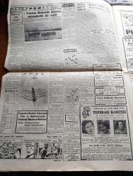 Cumhuriyet Gazetesi - 18 Mayıs 1951 - Varlık Vergisi Faciası Köşe Yazısı - Haşimi Ürdün Meliki Bugün İstanbul'a Geliyor - Atlantik Paktı Ve Türkiye - 19 Mayıs Gençlik Ve Spor Bayramı - Kore'de Kızılların Taarruzu Genişledi - Kasım Gülek Dün Strazburg'tan Geldi - Amerikalı Elizabeth Buckley Adında bir Kadın Polis Geldi - Abdülhamid'in Son Karısı Dördüncü Kadınefendi'nin Bir Teklifi - Türk Tugayına Saldıran Komünist Birlikler Ağır Kayıp Verdiler - Kanuni Süleyman Yazan Harold Lamb Yazı Dizisi - Dil Davası Hakkında Toplantı - Suriye İsrail İhtilafı - Nasibe Subaşı Ağahan Ve Eşi Bir Arada - Devlet Operası Sanatkarları Bugün Geliyor - Bahar Turnuvası Futbol Maçları - 1 Temmuz Denizcilik Bayramı Münasebetiyle Bir Teklif - Yugoslav Hajduk Takımının Vefa Ve Galatasarayla Yapacağı  Maçların Biletleri - Kadın Gazeteci Lil'in Maceraları Çizgi Roman - Perihan Sözeri Sabite Tur Ve Hamiyet Yuceses Tepebaşı Bahçesinde - Odeon Mağazaları - Ahir Zamanı Karikatür - Gripin