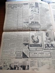 Cumhuriyet Gazetesi - 17 Eylül 1951 - Ara Seçimini 15 İlde Demokrat Parti Kazandı - Dünkü Ara Seçimler 17  İlde De Sükunet İçinde Cereyan Etti - Sinop'ta CHP'liler Nasıl Kazandılar - Sivas'ta CHP 13,226 Fazla Rey Aldı - İstanbul'da Partiler Ne Kadar Oy Aldılar - Denizli'de Ara Seçimlerin Tek Kanlı Hadisesi - İstanbul'un Yeni Demokrat Milletvekilleri Hadi Hüsmen Ve Seyfi Oran - Bursa'da 24 Köyde Sandıklar Erken Açıldı - Çanakkale'de İştirak Nisbeti Yüzde 60 ı Buldu - Bir Amerikalı Gazetecinin Türkiye İntibaları 2 Yazan Ray Brock  - Tahran'da Hükümet Darbesi Teşebbüsü - Avrupa Ordusu Ve Almanya - Kore'de Şiddetli Savaşlar Oluyor - General Franco İle Mülakat - Rüyalar Evi Yazan Peride Celal Yazı Dizisi - İsrail'de Yiyecek Sıkıntısı Başgösterdi - Beşiktaş Enosis'i 2 1 Mağlup Etti - Fenerbahçe Dörtler Karmasını 4 0 Mağlup Etti - Kadın Gazeteci Lil'in Maceraları Çizgi Roman - Yelkenle İstanbul'dan Filipinlere Yazan Sinan Everest Yazı Dizisi - 1951 1952 Yunus Nadi Mükafatı En Güzel Şiir