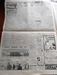 Cumhuriyet Gazetesi - 5 Ekim 1951 - Değişen Bir Terim Yazan Nadir Nadi Köşe Yazısı - Yakında Ankara'da Askeri Bir Konferans Toplanacak - Kunuri Kahramanı Albay Celal Dora Şehrimizde - Un Ve Ekmeğe Dair Tahdidat Kaldırıldı - İstanbul'un Seyrüsefer Davasını Hallettiğini Söyleyen Mühendis Vasıf Dokuman - Şinasinin Heykeli Çalındı - Akdeniz Olimpiyatları Bugün Açılıyor - Sadi Irmak Munich Üniversitesine Profesör Oldu - Bakan Tevfik İleri Pahalı Kitapları Tervic Ve Müdafaa Ediyor - Avrupa Güzellik Müsabakası - Ömer İnönü Hakkında Karar Temyiz Edildi -  Fransız Tiyatrosunun Kört Kaybı Yazan Reşat Nuri Güntekin - Sinemalarda 11 Matinesi Kaldırıldı - Moris Şövalye Pazar Günü Gelemiyor - Bulgaristan'da Kızılların Vahşeti - Memleket Hikâyesi Bebek Yazan Yaşar Kemal Yazı Dizisi - Keriman Halis - Cemal Reşit Rey - Spor Kaynaklarımızdan Biri Olan Darüşşafaka - Ordulararası Müsabakalara Katılan Atletler - Osmia Dolma Kalemi - Güzellik Yarışması Jüri Heyeti - Ferdi Tayfur - Vasfi Rıza Zobu -