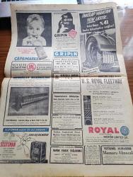 Cumhuriyet Gazetesi - 23 Kasım 1953 - Süveyş İhtilafındaki Tek Çıkar Yol Köşe Yazısı - Avrupa'da Ordusu Ve Dörtlü Konferans - Başbakan Adnan Menderes Trabzon'a Gitti - Memur Aylıklarına Yapılacak Zamlar - Mısır Bize Bir Nota Verdi - Otomobil Mukavemet Yarışı Dün Neticelendi - Futbol Maç Bileti Karaborsacıları İle Mücadele Şiddetlendi - Kore'de Komünist Mezalimi - Beşiktaş Dün Vefa'yı 3 1 Mağlup Etti - beyaz Köşkte Oturanlar Yazan Rikkat Köknar Yazı Dizisi - Halk İçin Açılan Dershaneler - Aya Seyahat 25 Sene İçinde Mümkün Olacak - Amerika'nın Sesi Radyosu Bu Hafta İzmir'den Bahsedecek -  İngiltere'de Profesyonel Tenis Şampiyonluğunu F. Sedgman Kazandı - Son Kahkaha Yazan Edison Marshall Yazı Dizisi - Şöhret Fabrikatörü Guido Orlando - Resimli Romanımız Saatçi Pel Yazan P. Gordeaux - Atatürk'ün Müze Haline Konulan Doğduğu Evden Resimler Fotoğraflar - Kaybettiğimiz Değerli Sanatkar Veli Kanık Hayatı Ve Eseri Yazan R.A.S. - İngiltere'de Görülen Uçan Daire - İran'dan Türkiye'ye İltica