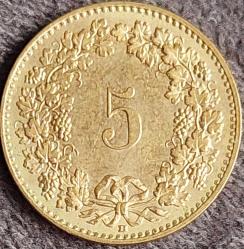 İSVİÇRE 5 Rappen, 2013 ÇA