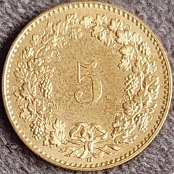 İSVİÇRE 5 Rappen, 2013 ÇA