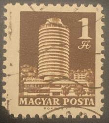 Macaristan Pulu - Magyar Stamp - Postadan Geçmiş Pul Filateli - Damgalı - Ulaştırma ve Telekomünikasyon temalı pul , 1 PARA - YABANCI PULLAR -NOSTALJİK DOĞUM GÜNÜ HEDİYESİ