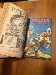 Pekos Bill - Haftalık Çocuk Mecmuası 1952 : Sayı 51-70 Sıralı / Ciltli - Kapakları mevcut  (Fiyat 30 Kuruş)