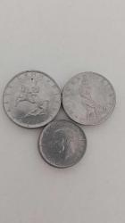5, 2/5 ve 1 Lira (üçer adet)