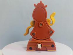 Disney Güzel ve Çirkin Cogsworth Clock 1992 Figür Kurmalı Oyuncak