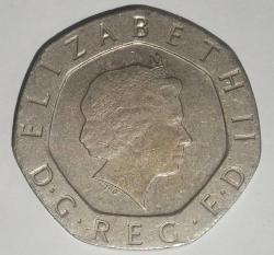İNGİLTERE  2002   20  PENCE
