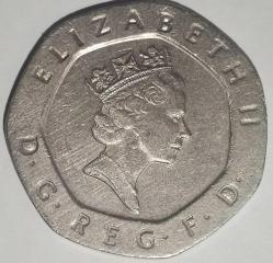 İNGİLTERE  1997   20  PENCE