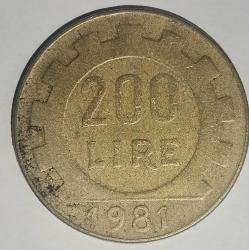 İTALYA 1981   200 LİRE