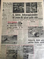 YENİ SABAH GAZETESİ 18 NİSAN 1960 YIL :22 SAYI :7589--Köprülü Malatya da Konuştu --Meclis ,bugün mühim bir toplantı yapacak --Kral Hüseyin bugün İtalya ya gidiyor --Gülek ,Edirne de DP nin isnatlarına cevap verdi --99 Yaşındaki şahıs trafik kazasında öldü --Bir Seks Partisi Meydana Çıkarıldı --Soyunma rekabeti artıyor --Boşuna gayret ! :Siyavuşgil --İstanbul Rehberi --B.Amerika nın  G.Afrika da ki elçisini geri çekmesi isteniyor --Spekarno : Hakiki demokrasiyi kurmağa muvaffak oldum diyor --Ankara da dört semti dün sular istila etti ---Manisa nın Tarihi Mesir Bayramı dün kutlandı --3 Çocuğa  kamyon çarpıştı ,biri öldü --Boks da Birol ve Tuş Balkan Şampiyonu ---Galatasaray ,Ankaragücün den iki puanı iki güzel golle aldı --K.Gümrük kolay galip geldi :2-0---Ankara da Adalet galip gelirken Beykoz yenildi ---Gençlerimiz Bugün de D.Almanya ile oynuyor ---Göztepe 2 İzm.Spor 1 --Soyunma rekabeti artıyor --