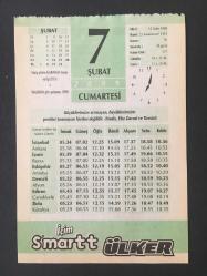 7 ŞUBAT 2009-TAKVİM YAPRAĞI-DOĞUM GÜNÜ HEDİYESİ-ÜLKER TAKVİMİ,MARAŞ ŞEHRİNE KARAMAN ÜNVANI VERİLİŞİ 1973,YENİÇELTEKTE GİRUZU PATLAMASI 1990,TÜKETİM,BUNUN İÇİN Mİ,ÇOCUĞUNUZUN İSMİ ETLİ PAZI DOLMASI
