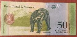 VENEZUELA 50 BOLİVAR 2015 ÇİL PARA RESİMDEKİ