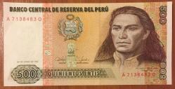 PERU 500 iNTİS ÇİL 1987  RESİMDEKİ ÜRÜN