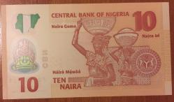 NİJERYA 10 NAIRA 2018 ÇİL.POLİMER PARA