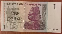 ZİMBABWE 1 DOLAR 2007  ÇİL. KAĞIT  PARA