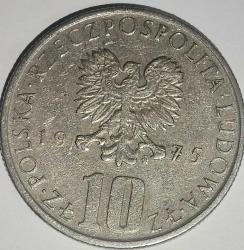 POLONYA 1975  10  ZLOTY Bolesław Prus
