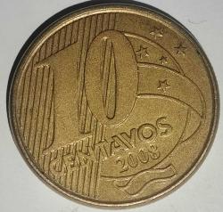 BREZİLYA  2008  10  CENTAVOS