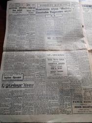 Cumhuriyet Gazetesi - 29 Aralık 1955 - Bu Çark Nasıl Döner Yazan Nadir Nadi Köşe Yazısı - Hürriyet Partisi İle Demokrat Parti Arasında İlk Savaş İstanbul'da Olacak - Celal Bayar Erzurum'a Gitti - Demokrat Parti Haysiyet Divanı Bugün Yeniden Üç Mebus Salahattin Toker Ali Muzaffer Tanöver Ve Hüseyin Balık İçin Karar Verecek - Milli Futbol Takımımız Paris'ten Döndü - Devlet Hastanelerinin Durumu İnceleniyor - NATO'dan Yükselen İkaz Sesleri Yazan Aydemir Balkan - Kırlangıç Yuvası Yazan Taylor Caldwell Yazı Dizisi - Amerika'nın Almanya'ya Askeri Yardımı Arttı - Özbekistan Başvekili Nureddin Muhittinof Azledildi - Resimli Romanımız Çalınan Tabanca Yazan George Simenon - Pakistan Kurucusu Mohammed Ali Cinnah Doğum Yıldönümü Münasebetiyle Yazan Zafer Hasan Ayberk - Opon Ağrı Kesici - Galatasaray Dostluk Kupasını Kazandı - Galatasaray Kulübü Başkanı Refik Selimoğlu İstifasını Geri Aldı